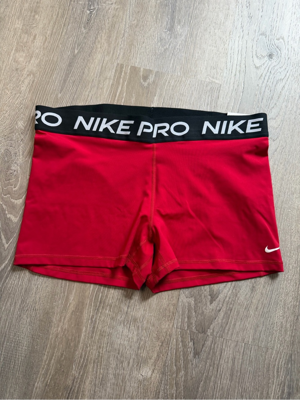 Nike Pro Women's Red Compression Shorts 3”